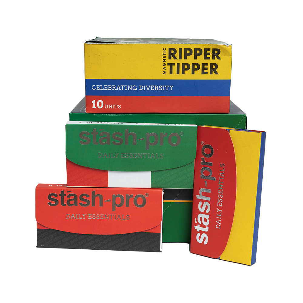 Stash-Pro Daily Essentials Magnetic Double Ripper-Tipper, 64 Leaves + 64  Roaches, Pack of 5, Yellow & Blue